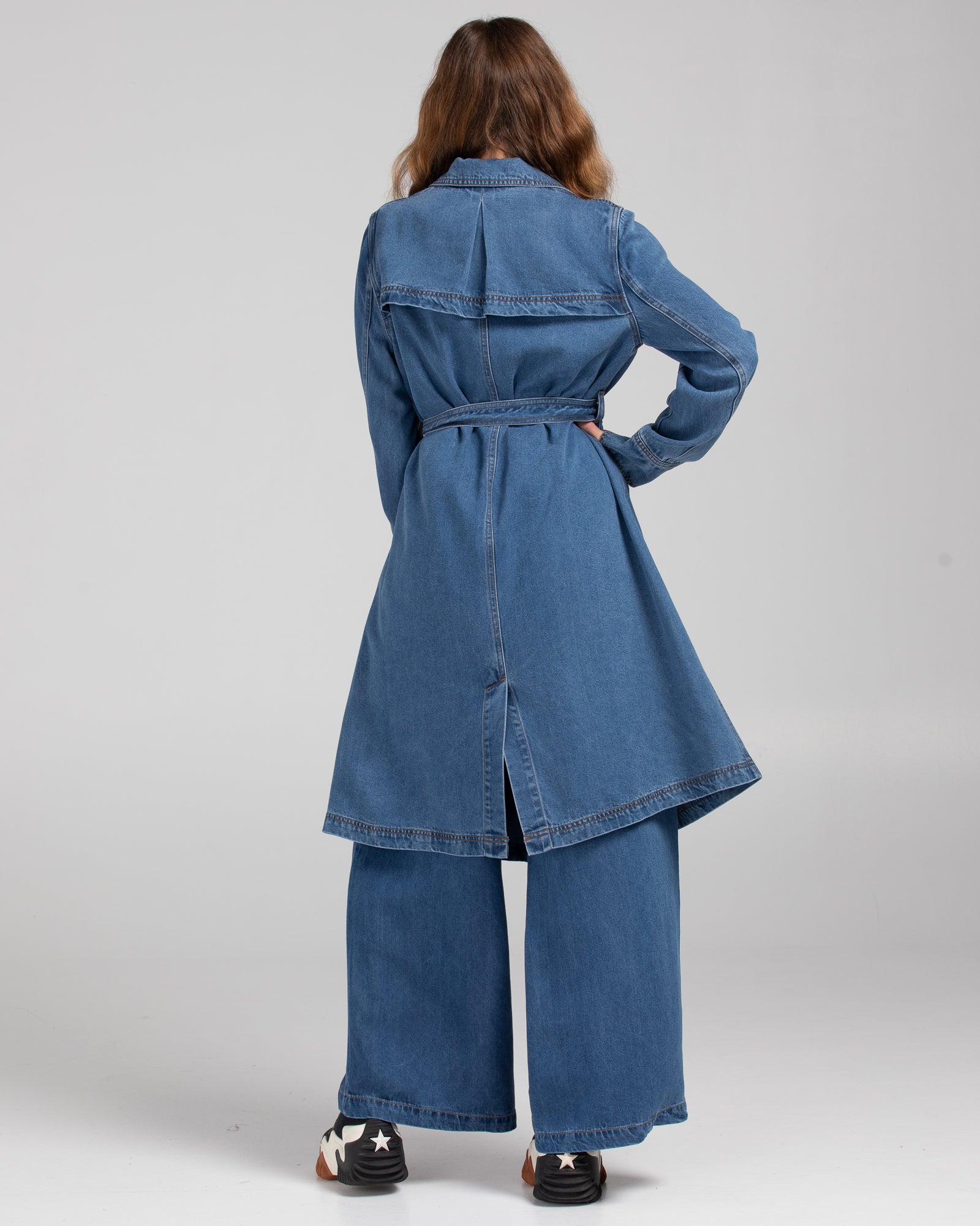 Denim Trench Coat - Brando Denim