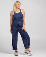 Bellissimo Tank - Navy/Ecru