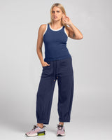 Bellissimo Tank - Navy/Ecru