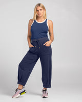 Bellissimo Tank - Navy/Ecru