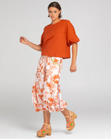 Ava Top - Mecca Orange