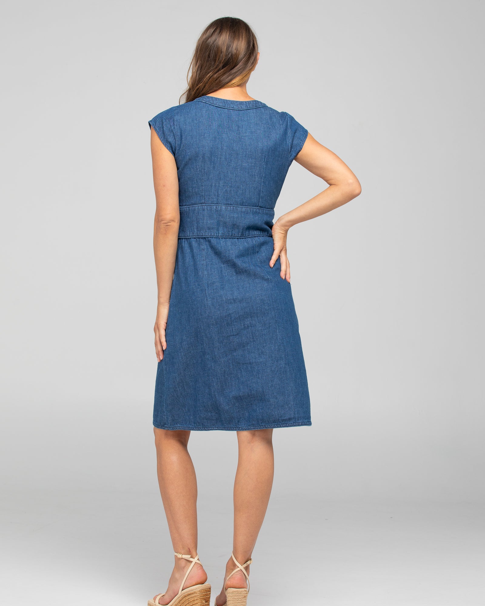 Daisy Dress - Mid Wash Denim