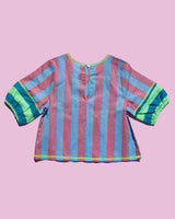 Kids Ava Top - Capri Blue