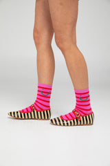 Smile Socks - Pink Multi
