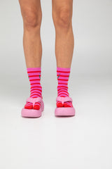 Smile Socks - Pink Multi