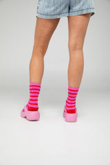 Smile Socks - Pink Multi