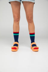 Smile Socks - Navy Multi
