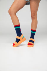 Smile Socks - Navy Multi