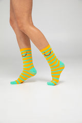 Smile Socks - Yellow Multi