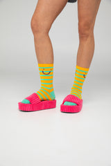 Smile Socks - Yellow Multi