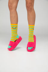 Smile Socks - Yellow Multi
