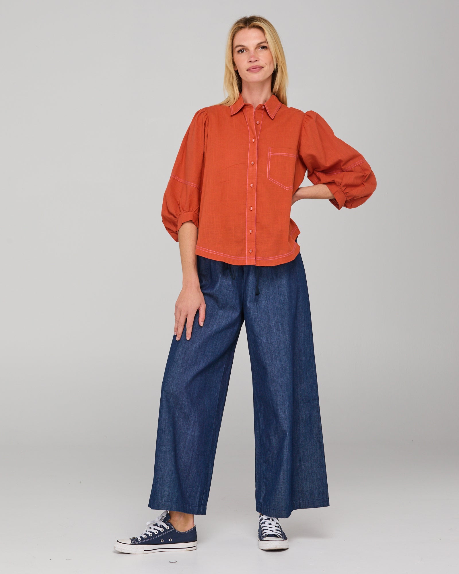 Pari Shirt - Burnt Orange