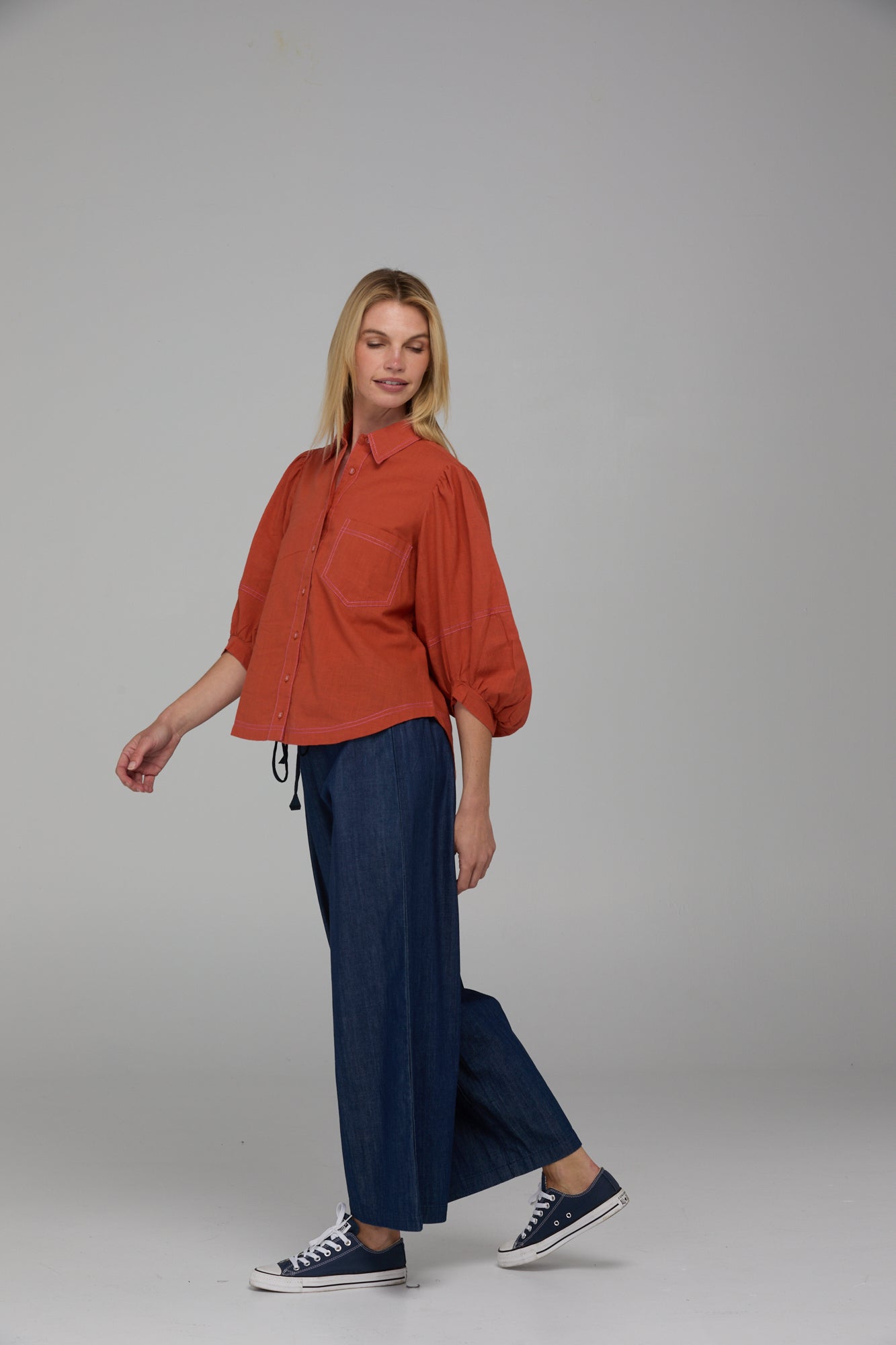Pari Shirt - Burnt Orange
