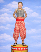 Kids Guru Pant - Red Seersucker