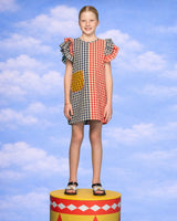 Kids Gillie Dress - Spliced Seersucker