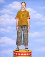 Kids Evelina Pant - Navy Seersucker