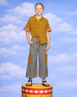 Kids Evelina Pant - Navy Seersucker