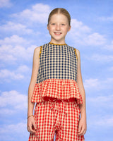 Kids Gillie Top - Spliced Seersucker