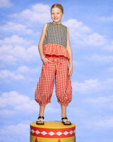 Kids Gillie Top - Spliced Seersucker