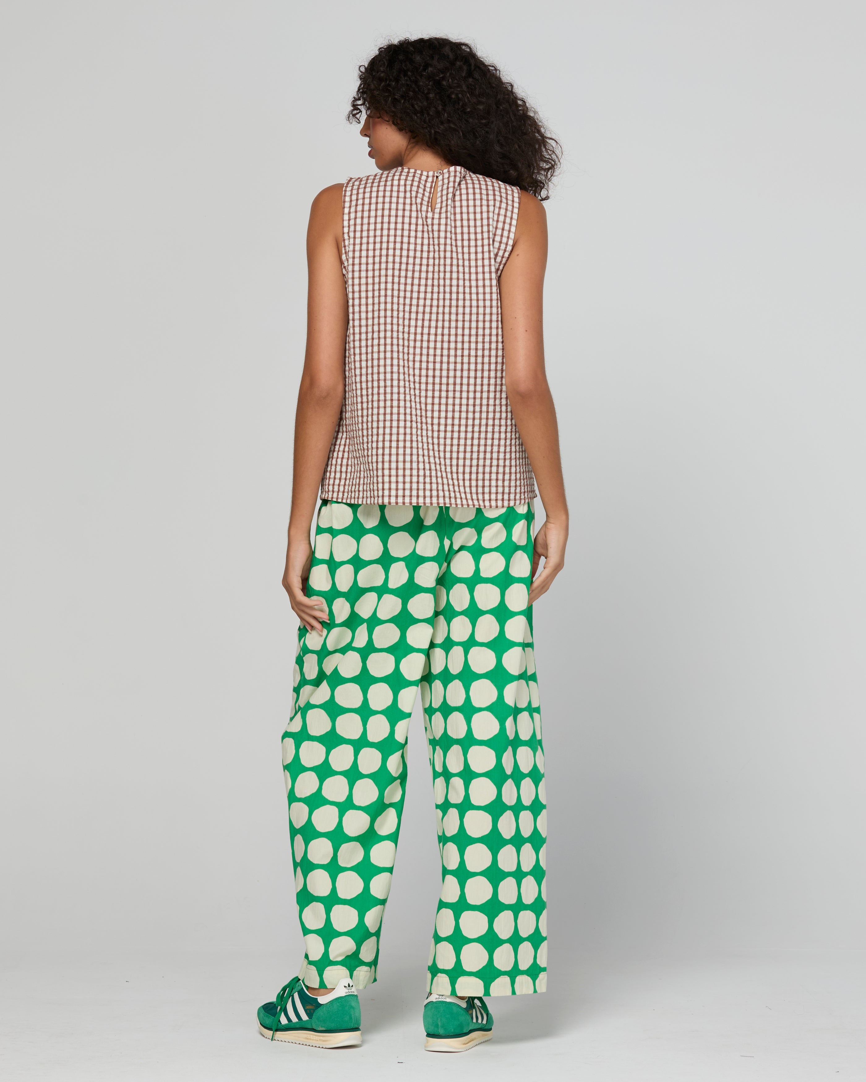 Chekku Top - Cocoa Gingham