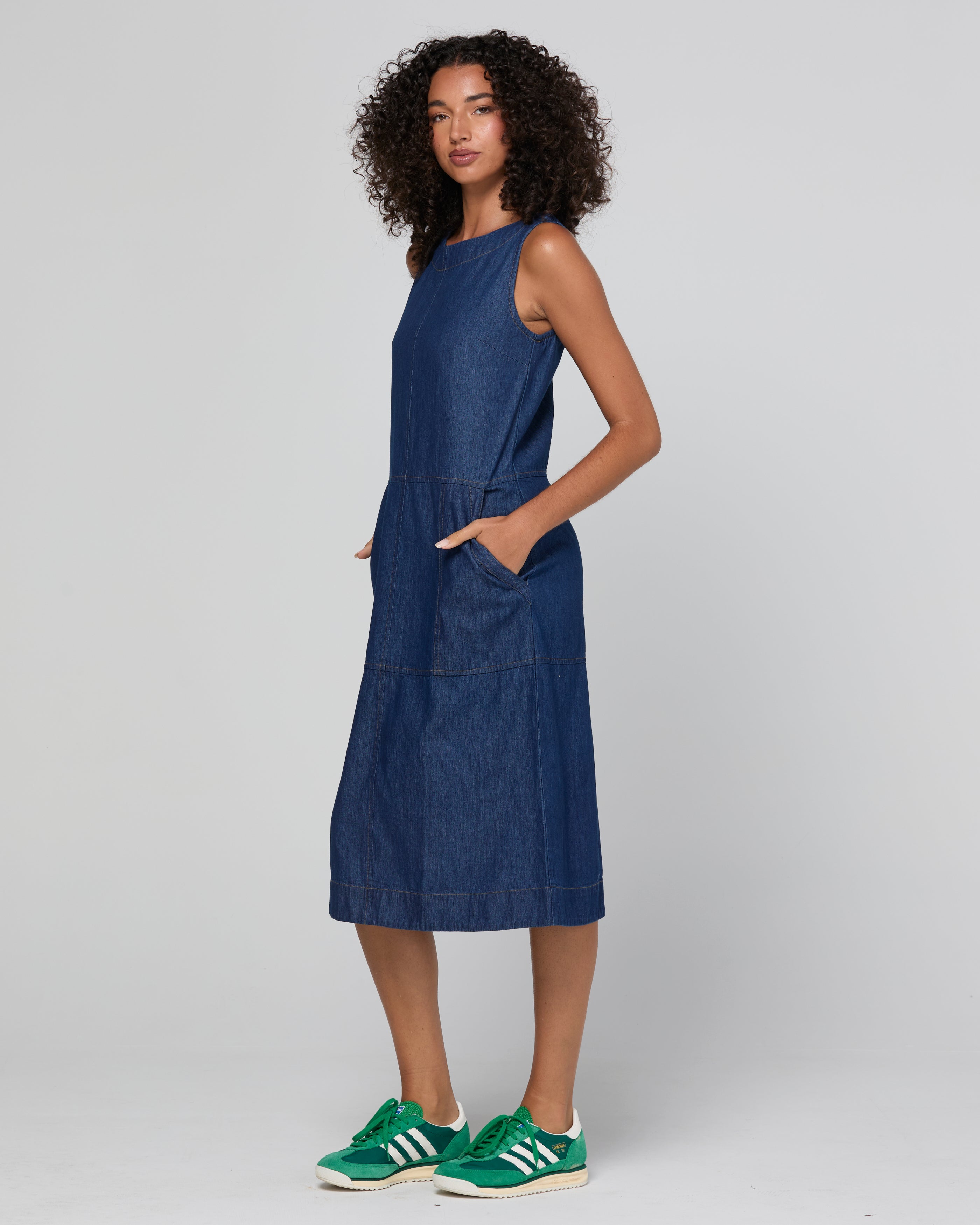 Fumi Dress - Dark Denim