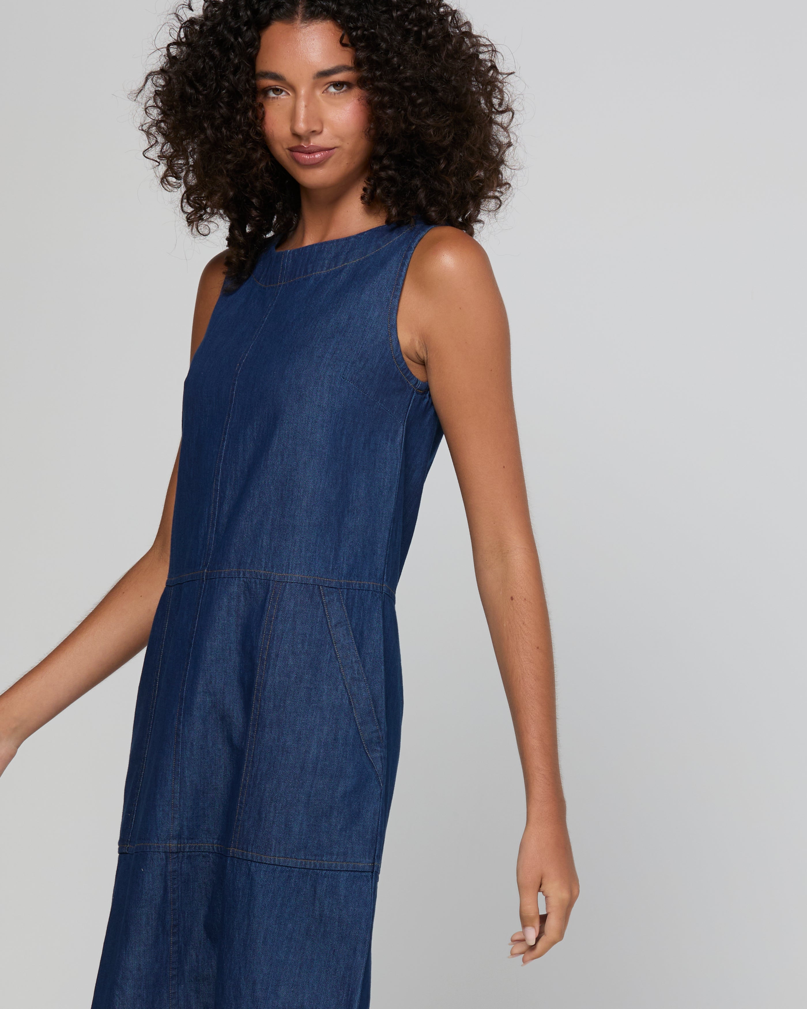 Fumi Dress - Dark Denim