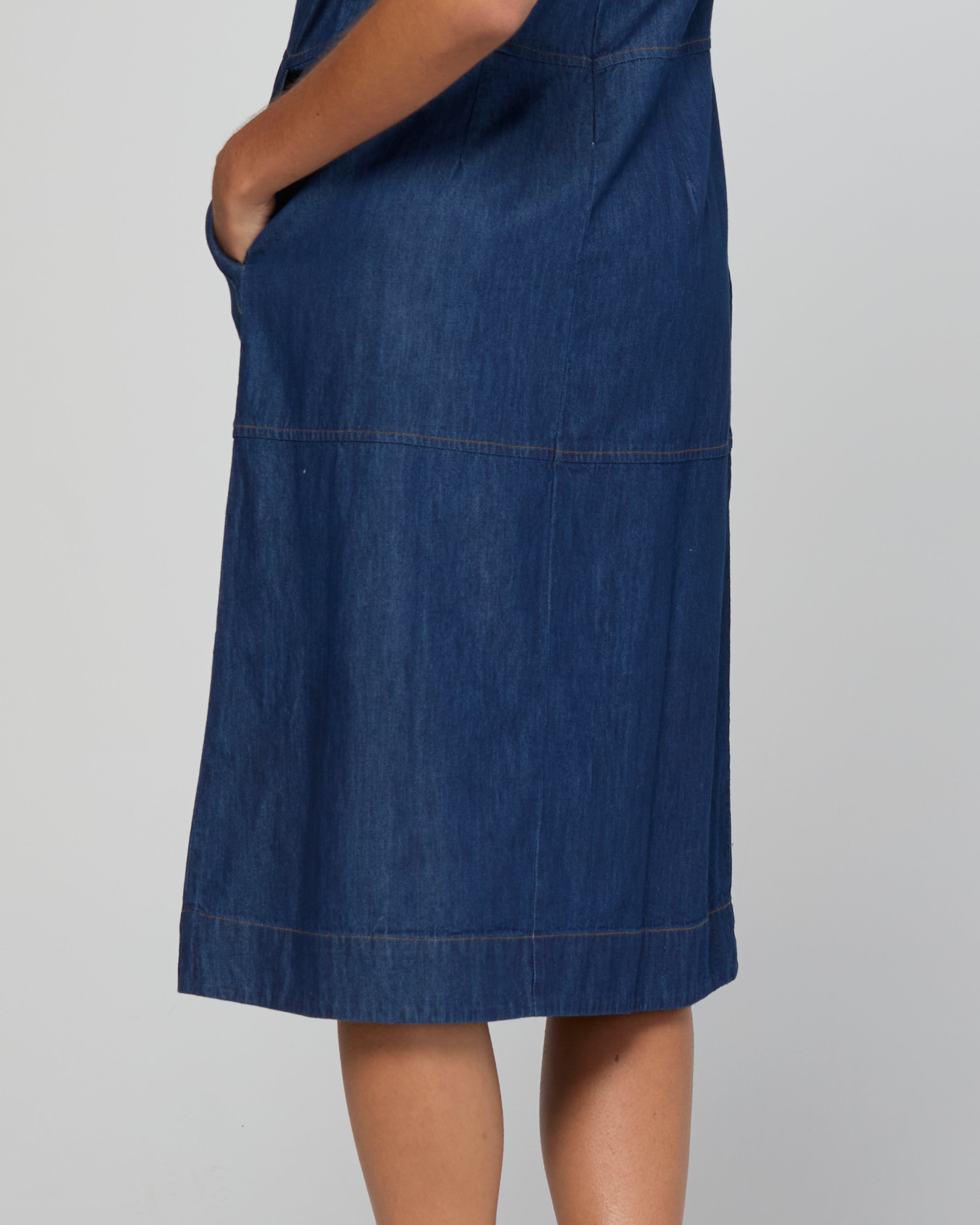 Fumi Dress - Dark Denim