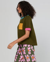 Poet Tee - Khaki Multi
