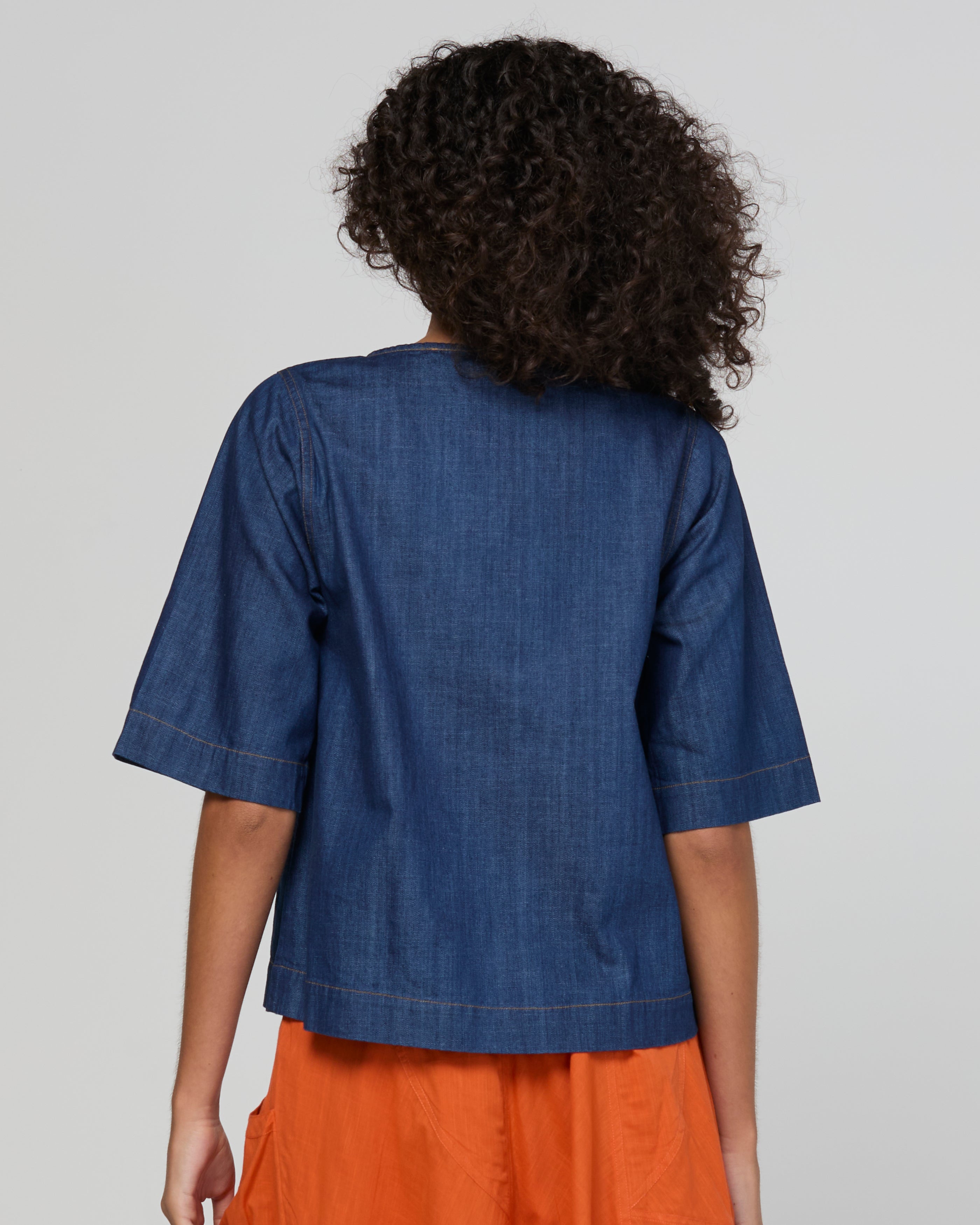 Fumiko Tee - Dark Denim