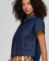 Fumiko Top - Dark Denim