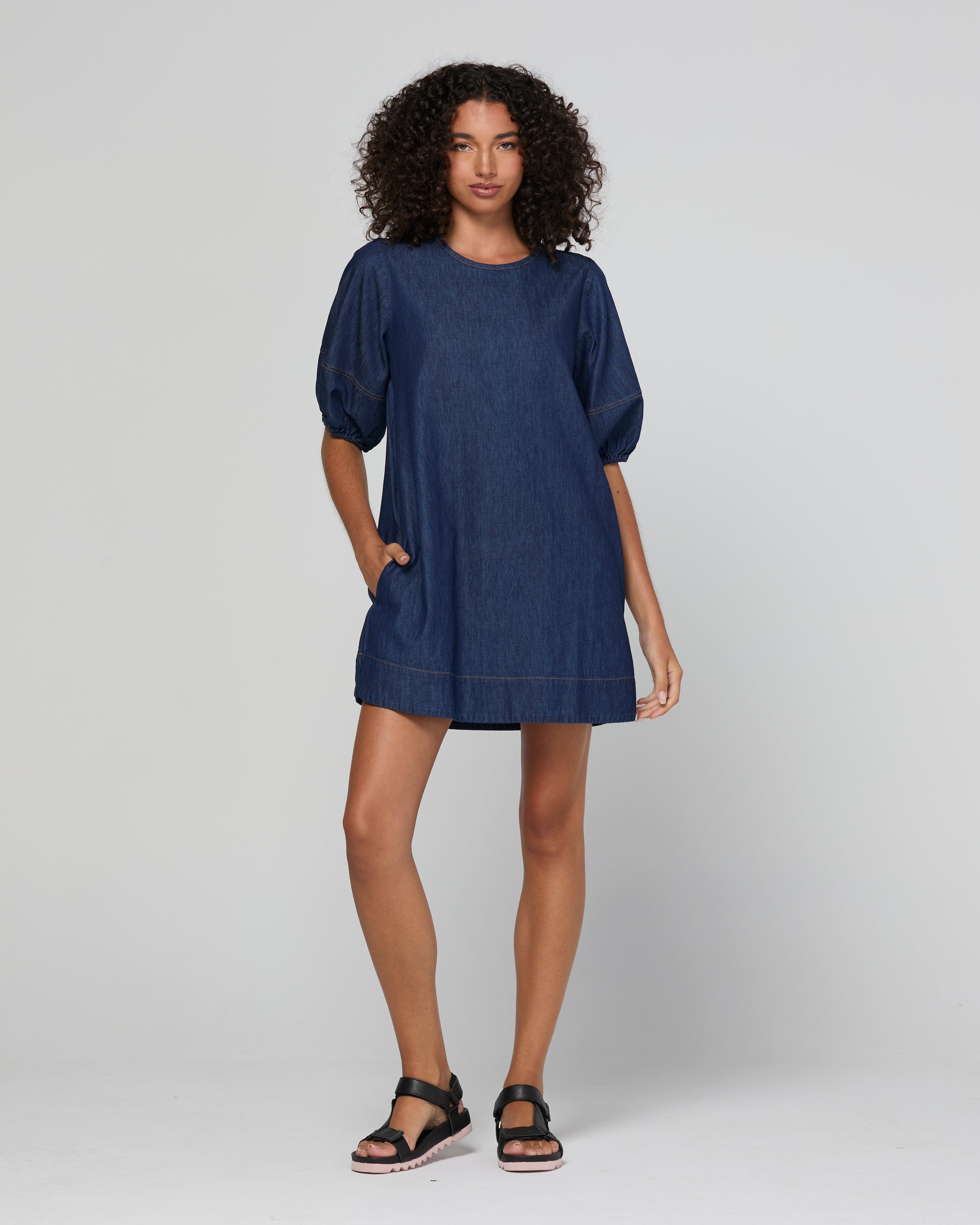 Ava Dress - Dark Denim