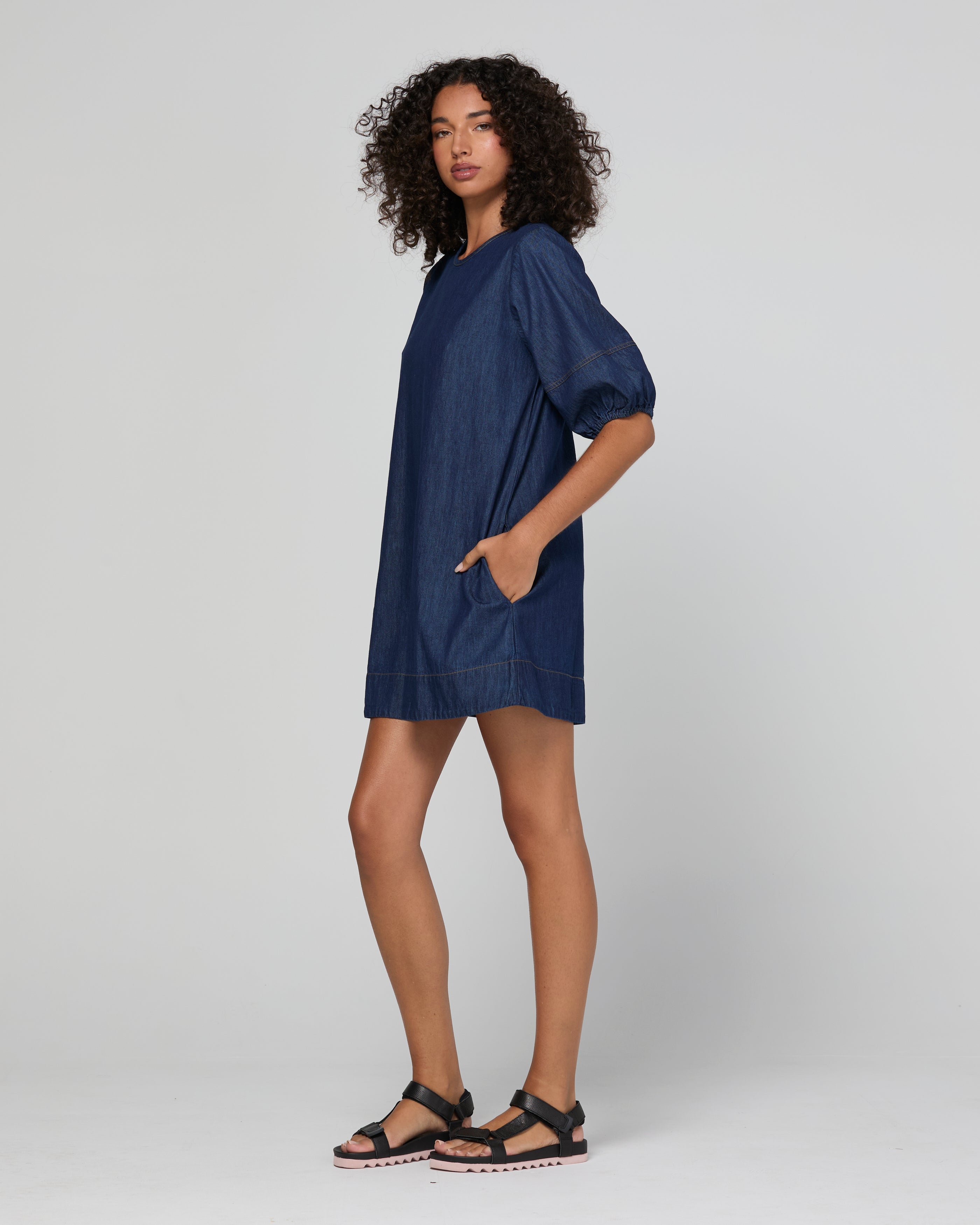 Ava Dress - Dark Denim