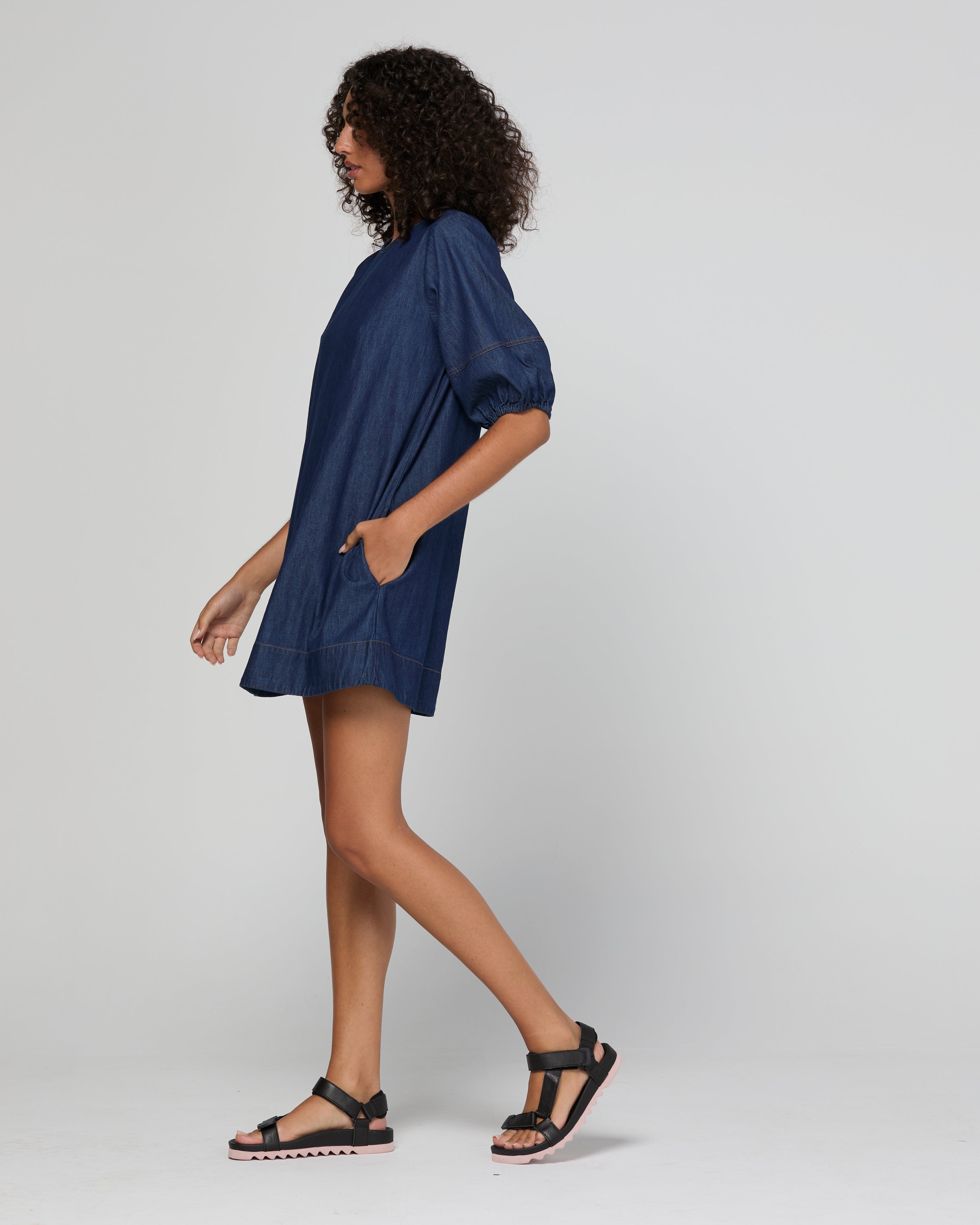 Ava Dress - Dark Denim