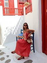 Ahana Dress - Washed Red