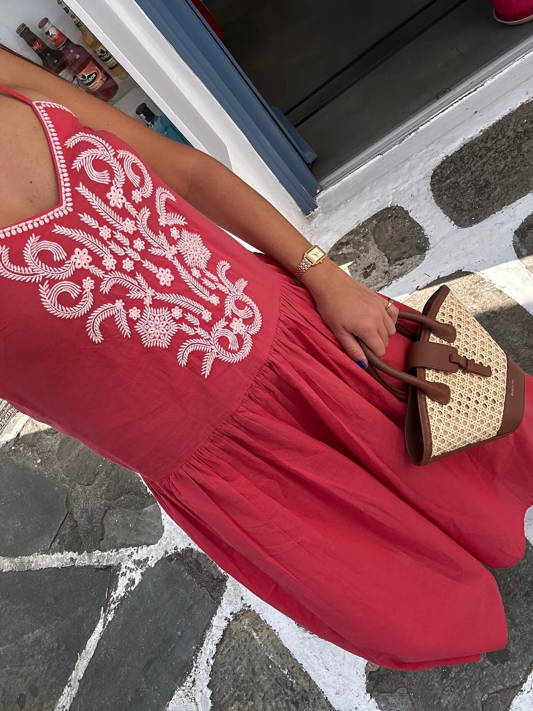 Ahana Dress - Washed Red