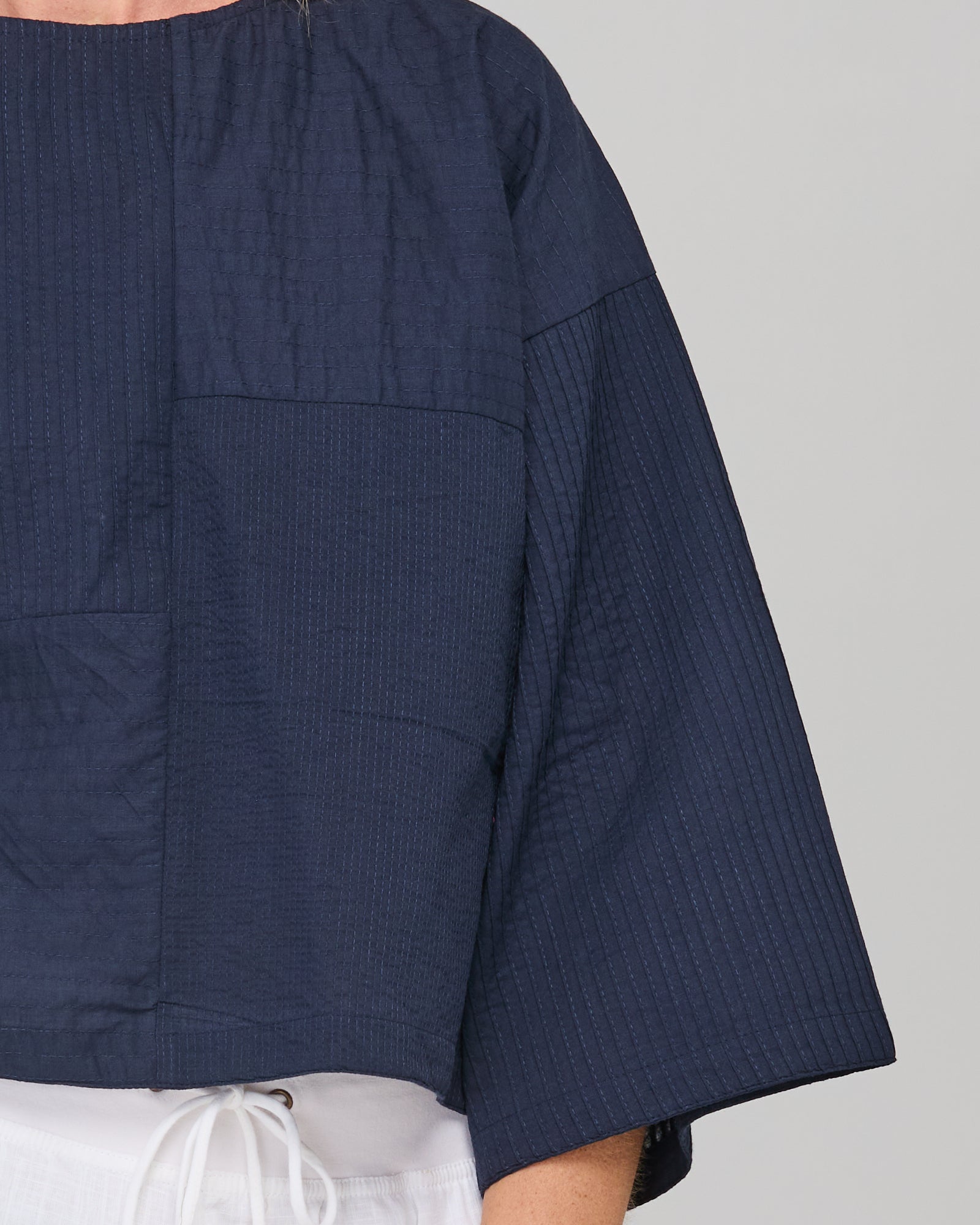 Dimple Top - Navy