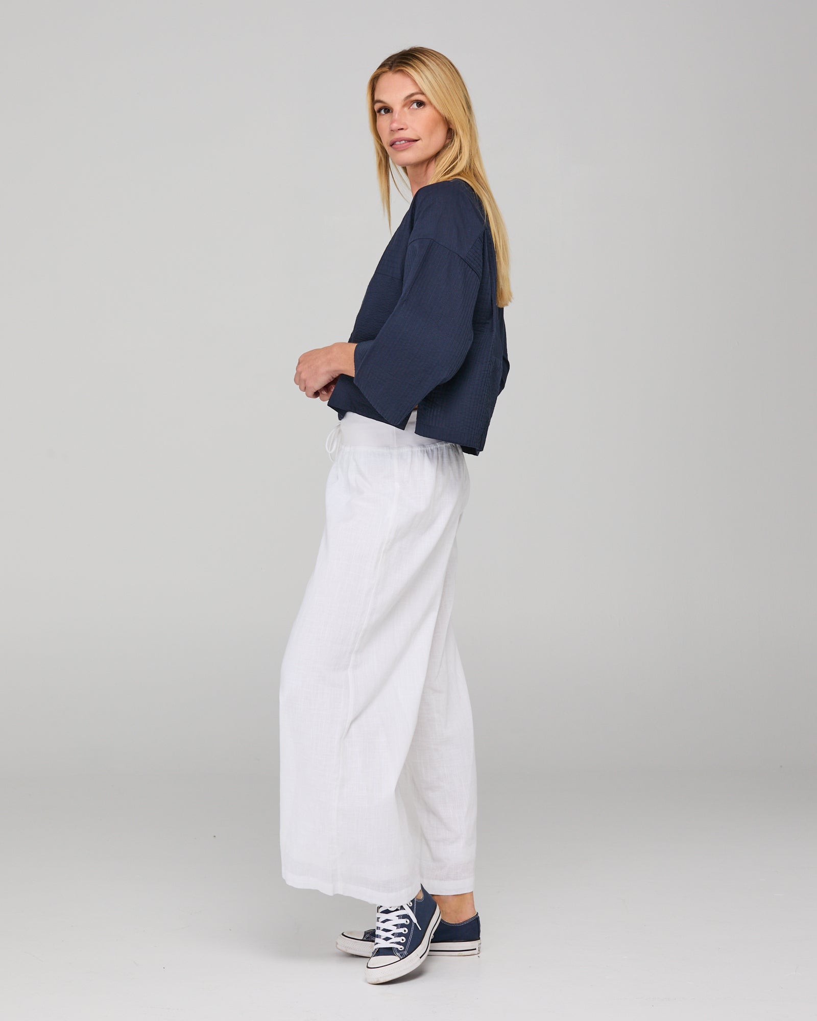 Dimple Top - Navy
