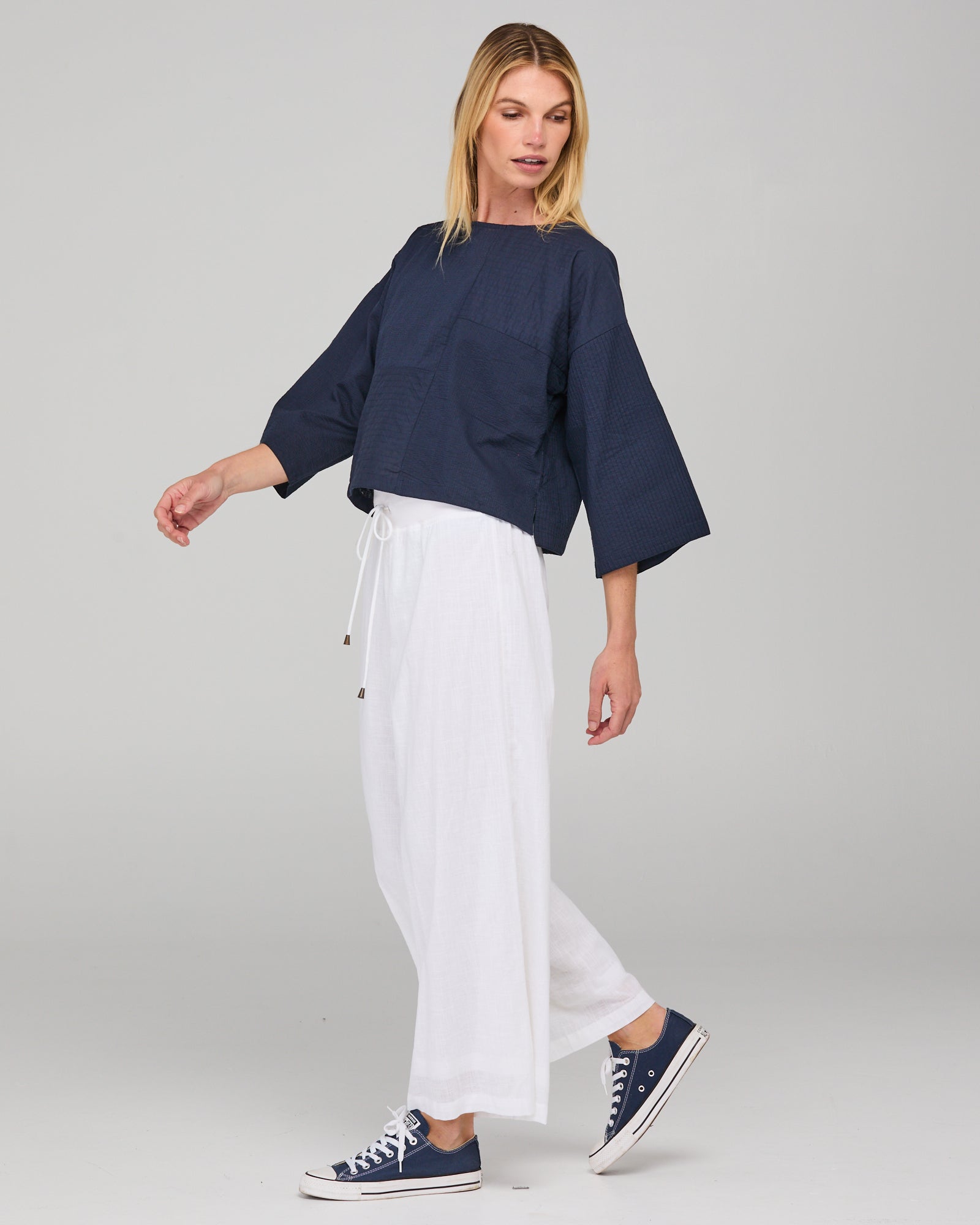 Dimple Top - Navy