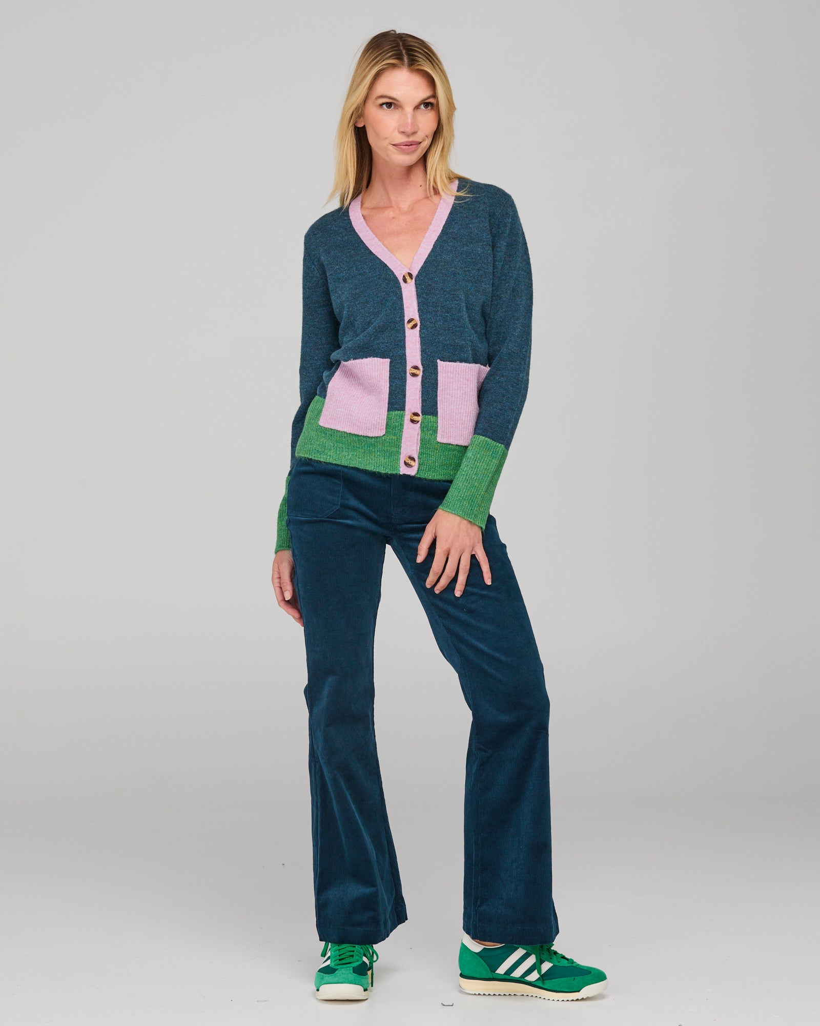 Poet Cardigan - Blue Multi