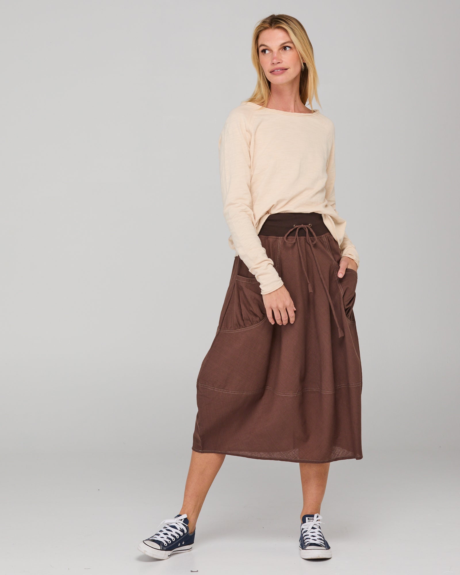 Guru Skirt - Dark Taupe