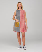 Gillie Dress - Spliced Seersucker