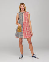 Gillie Dress - Spliced Seersucker