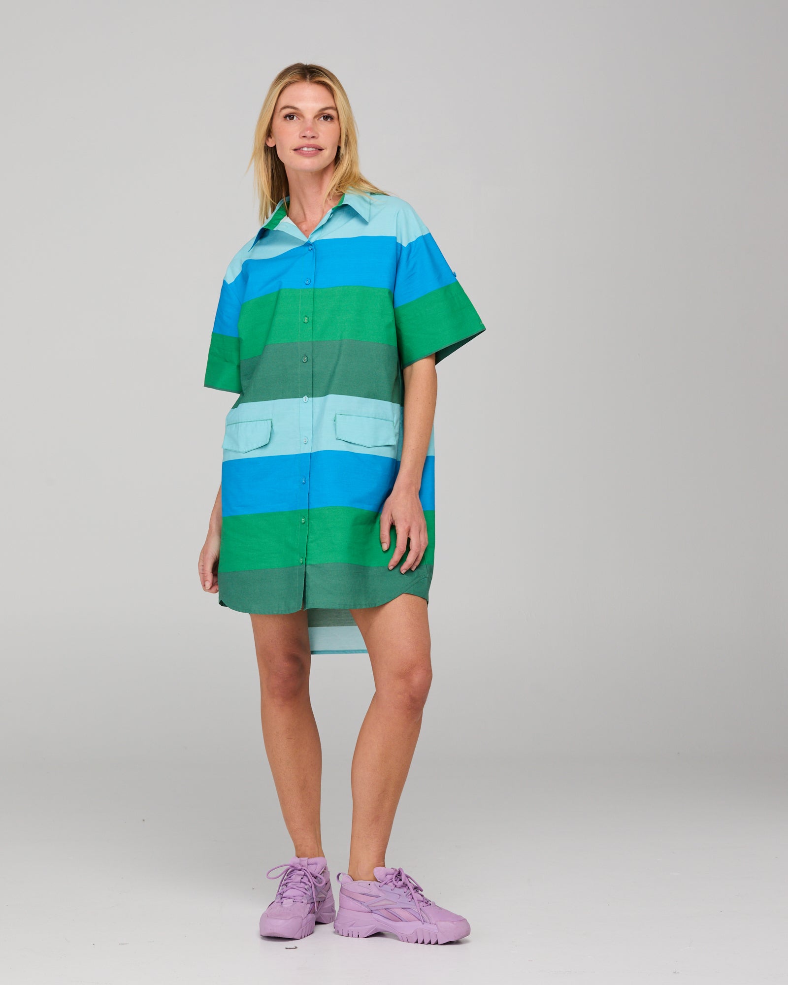 Kimi Dress - Emi Blue