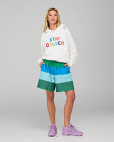 Meeko Embroidered Jumper  - White Multi