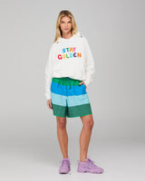 Meeko Embroidered Jumper  - White Multi