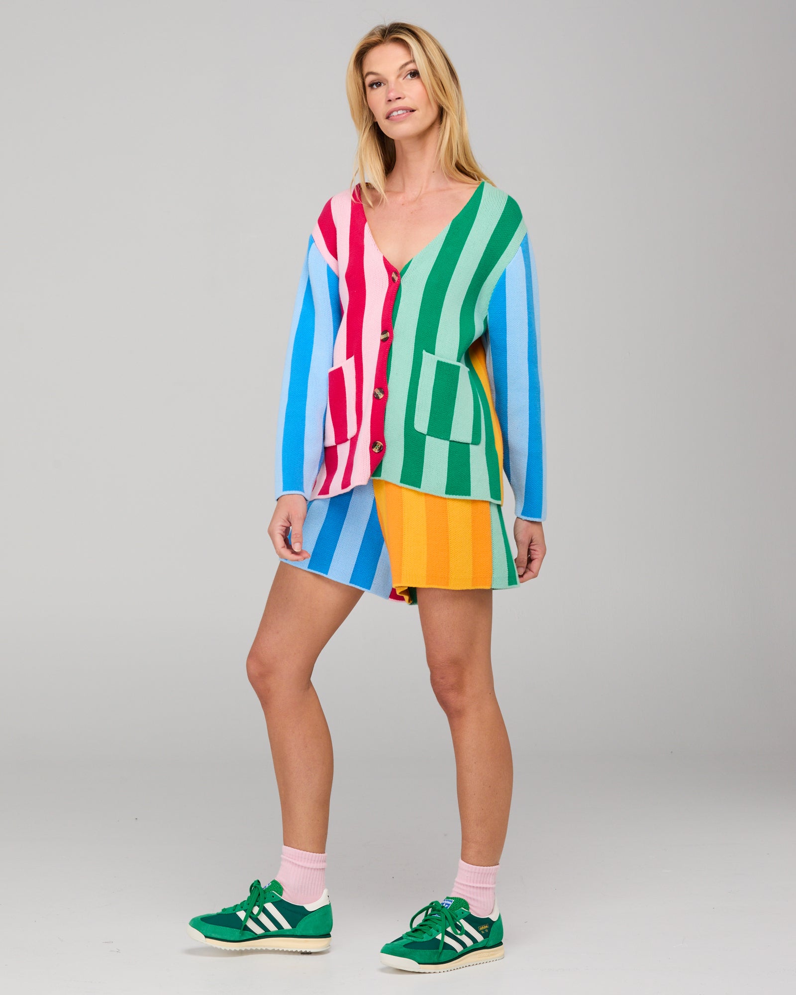 Rainbow Cardigan - Rainbow Stripe
