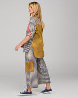 Gillie Shirt - Navy Spliced Seersucker