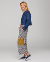 Evelina Pant- Navy Seersucker