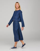 Fumiko Jacket - Dark Denim Contrast Stitching