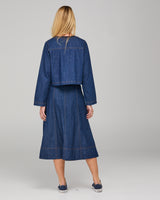 Fumiko Jacket - Dark Denim Contrast Stitching